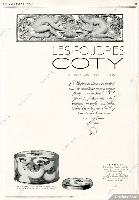 Coty (Cosmetics) 1927 Powder
