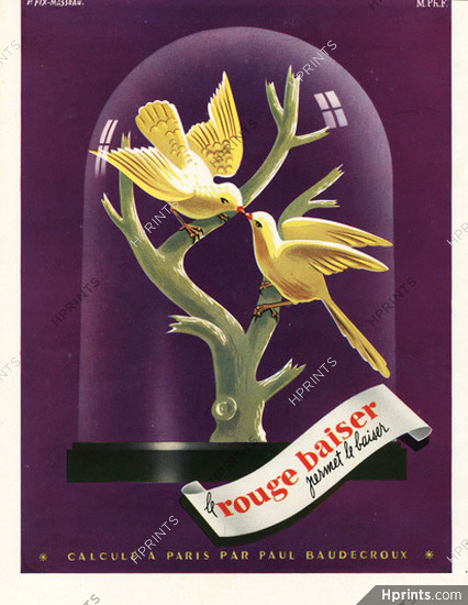 Rouge Baiser 1948 Fix-Masseau, Lipstick
