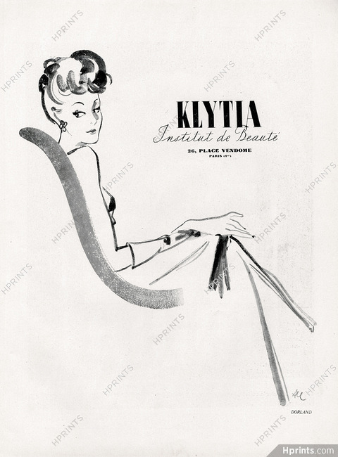 Klytia 1943 Institut de Beauté, 26 Place Vendôme