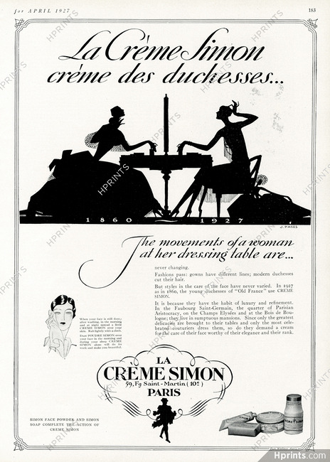 Crème Simon 1927 Jean Pagès