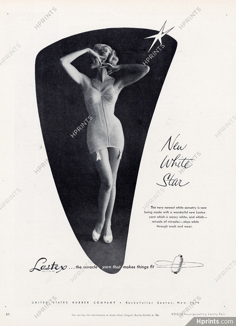 Filés Lastex, Rubber Company (Lingerie) 1953 Corset Belt Girdle