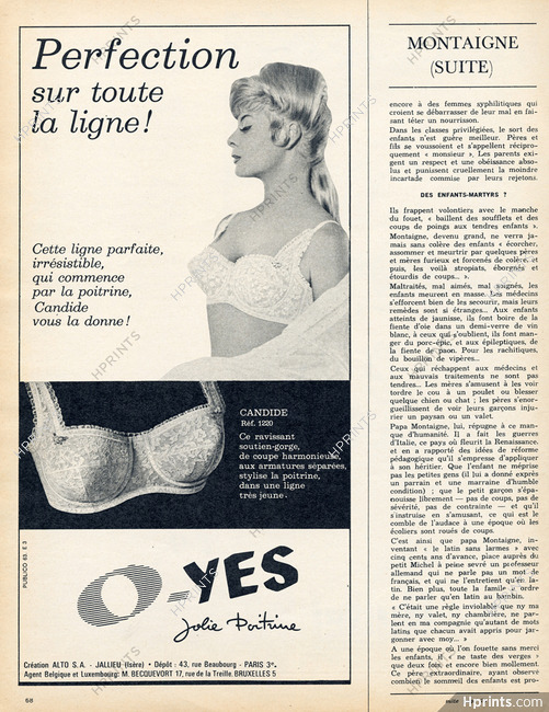 O-Yes - Ets Alto 1963 "Candide", Brassiere