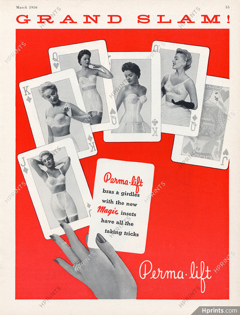 Perma-Lift Lingerie — Vintage original prints and images
