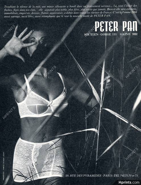 Peter Pan (Lingerie) 1965 Brassiere, Girdle, Photo Gilbert Legay