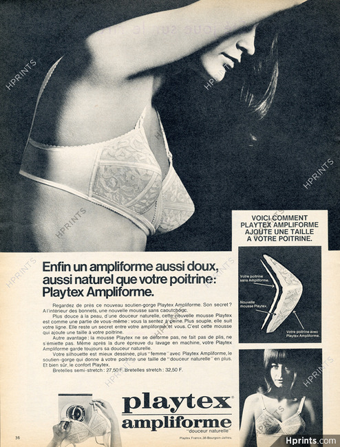 Playtex 1969 "Ampliforme" Brassiere