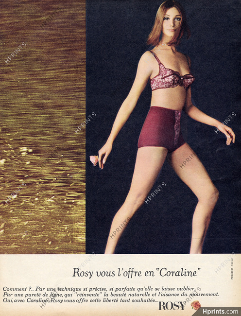Rosy (Lingerie) 1966 Brassiere, Panty