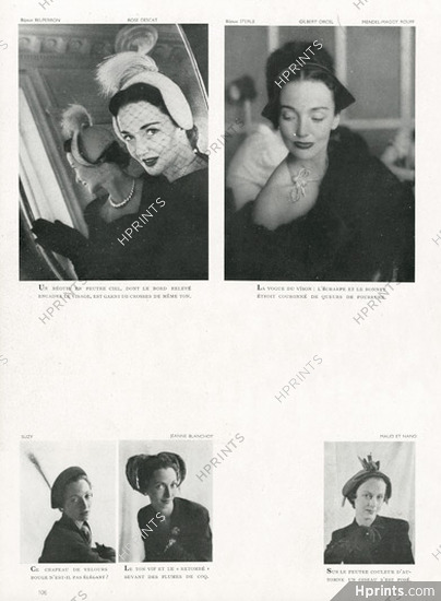 Rose Descat (Bijoux Belperron) & Gilbert Orcel (Sterlé) 1949