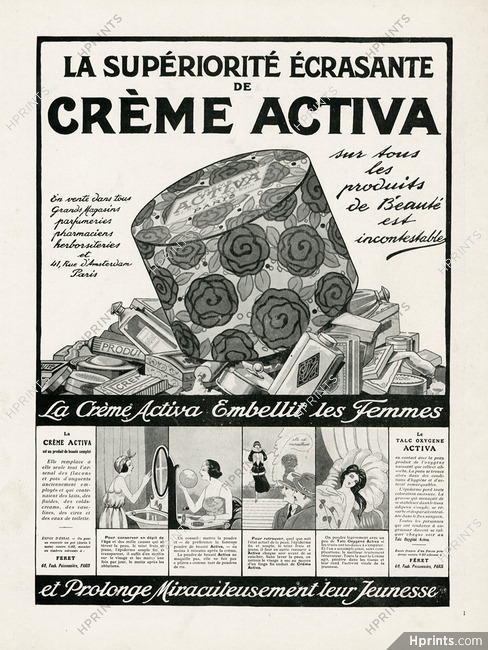 Féret (Cosmetics) 1922 Crème Activa