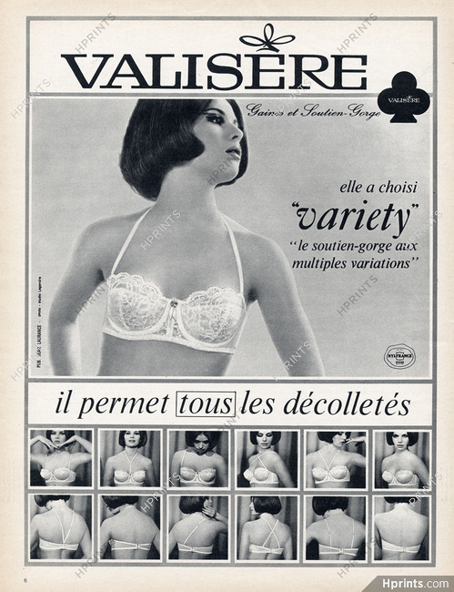 Valisère (Lingerie) 1968 "Variety", Brassiere