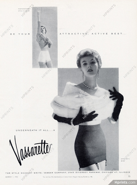 Vassarette (Lingerie) 1953 Girdle