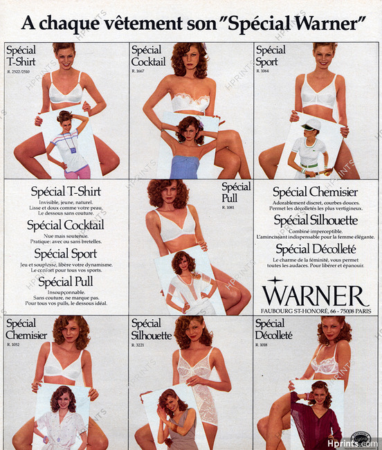 Warner's (Lingerie) 1978 Brassiere — Advertisement