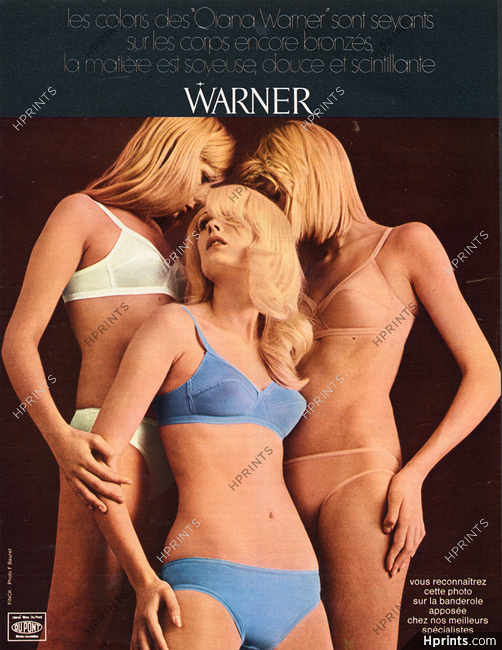 Warner's (Lingerie) 1972 Brassiere — Publicité Ancienne