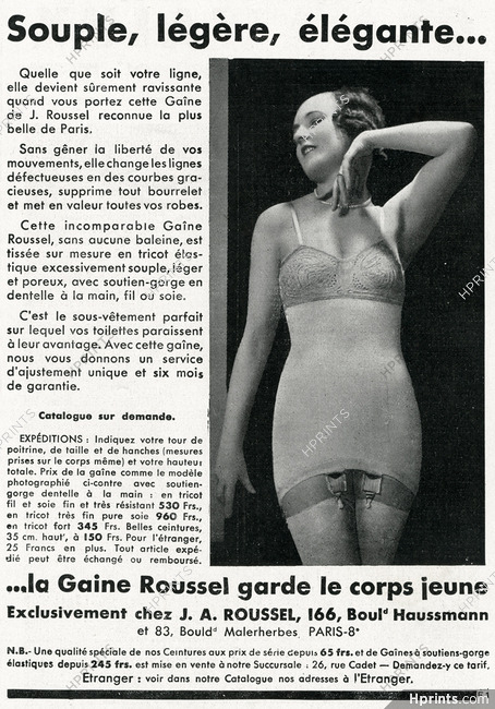 J. Roussel 1931 Girdle, Corselette