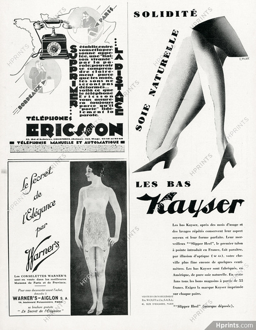 Kayser (Hosiery) & Warner's 1929