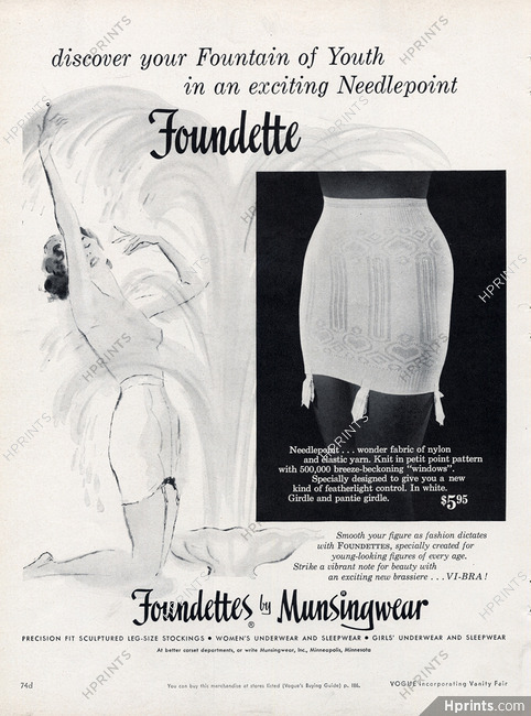 Foundettes by Munsingwear (Lingerie) 1953 Girdle