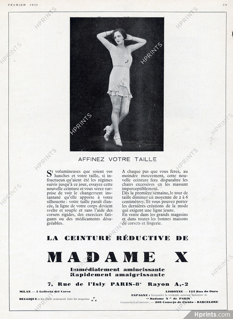 Madame X (Corsetmaker) 1930 Girdle