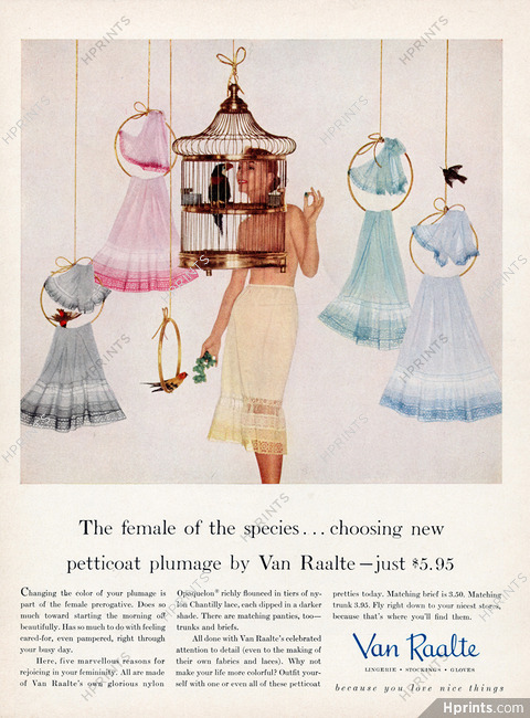Van Raalte (Lingerie) 1956 Jupons, Petticoat