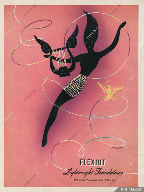 Flexnit (Girdles) 1946 Lightweight Foundations, Lyre