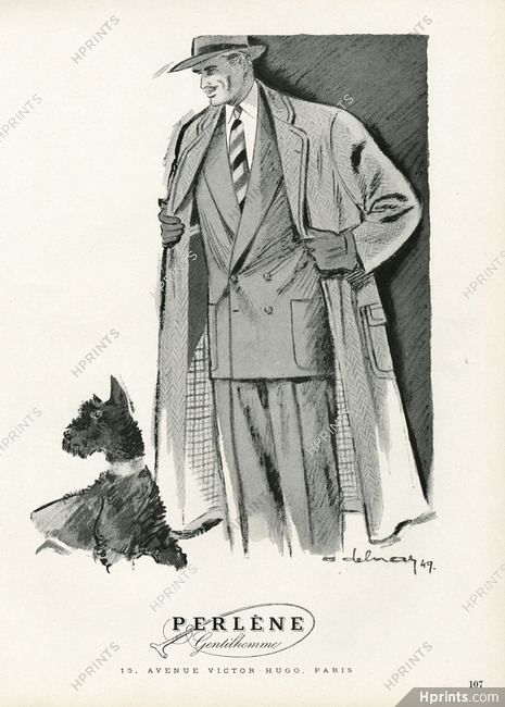 Perlène Gentilhomme (Men's Clothing) 1949 Alexis Delmar