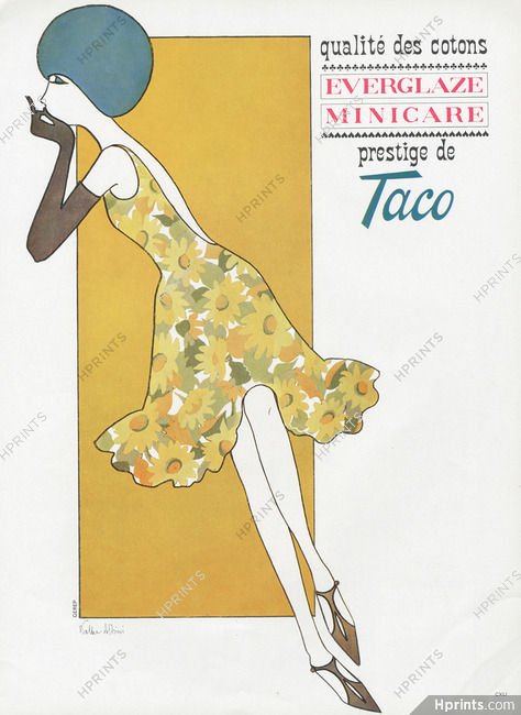 Taco (Fabric) 1962 Summer Dress, Walter Albini