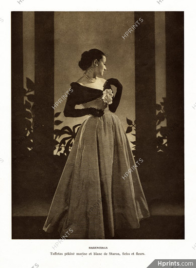 Balenciaga 1947 Evening Gown Staron, Photo Pottier