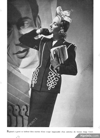 Raphaël 1947 Tailleur, entrelac de tresses, Photo Elshoud