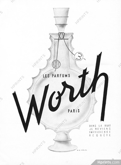 Worth (Perfumes) 1949 Requête, Sibia