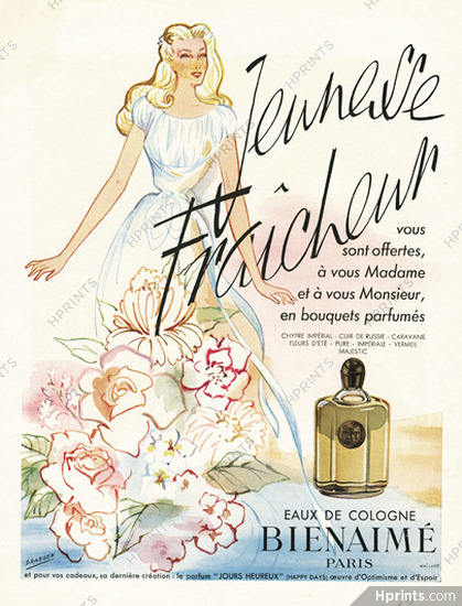Bienaimé (Perfumes) 1948 Eau de Cologne