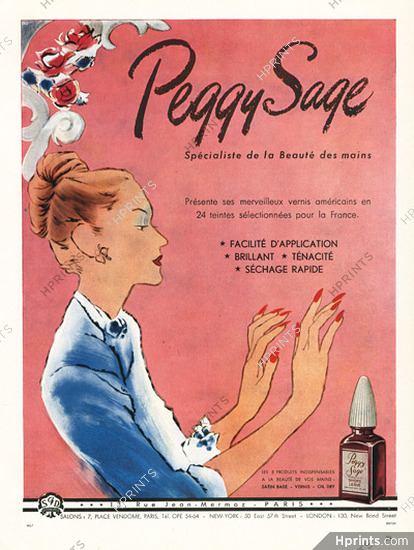 Peggy Sage 1949 Nail Polish