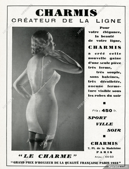 Charmis (Lingerie) 1936 Girdle