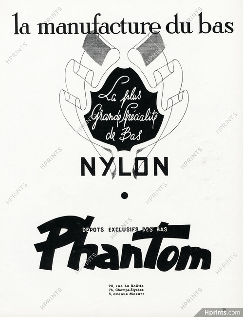 Phantom (Hosiery) 1950 Nylon