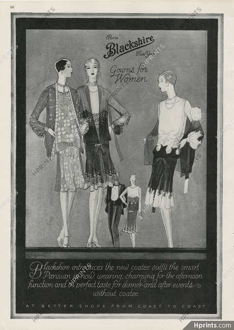 Blackshire (Couture) 1927 Gowns for Women