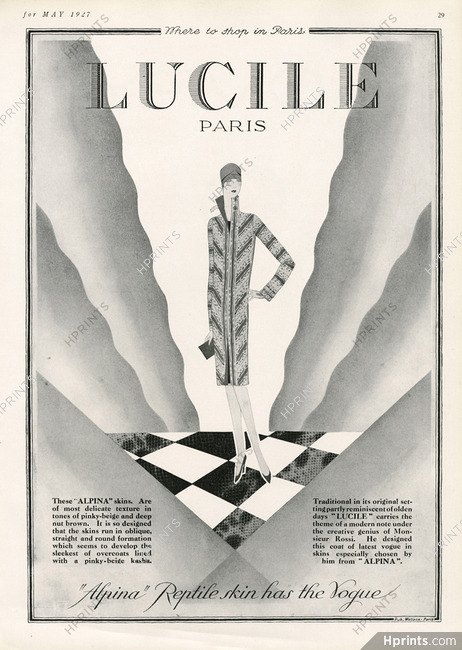 Lucile - Lady Duff Gordon 1927 Alpina, Coat, Monsieur Rossi designer