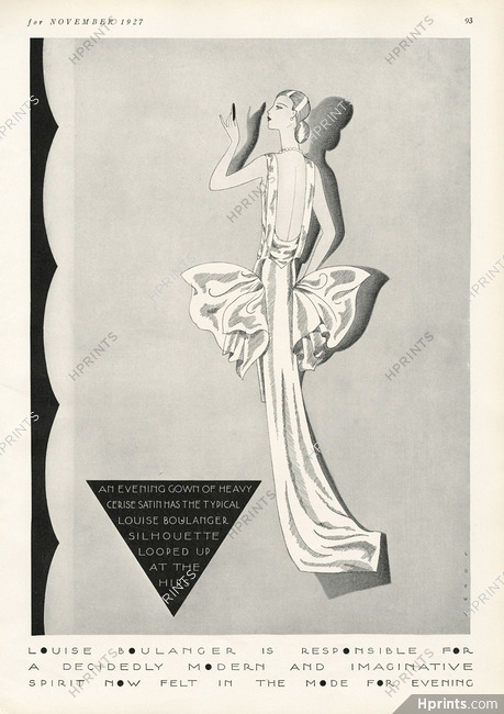 Louiseboulanger 1927 Raymond Loewy, Evening Gown