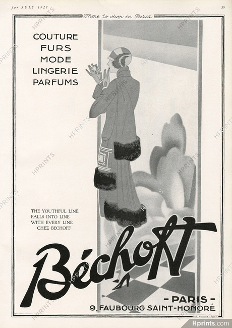 Béchoff 1927 Fashion Illustration