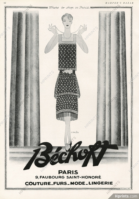 Emile Bechoff 1927 Jean Pagès, Summer Dress