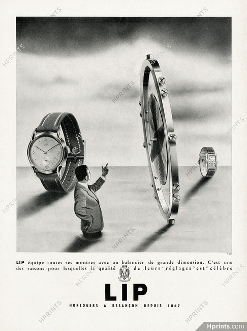 LIP (Watches) 1948 Besancon, Surrealism