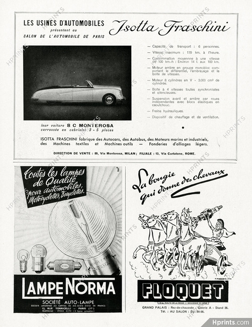 Isotta Fraschini (Cars) 1948 Monterosa