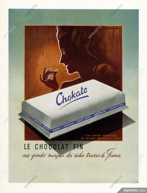 Chokate 1948 Chocolat fin, E.Breuzard