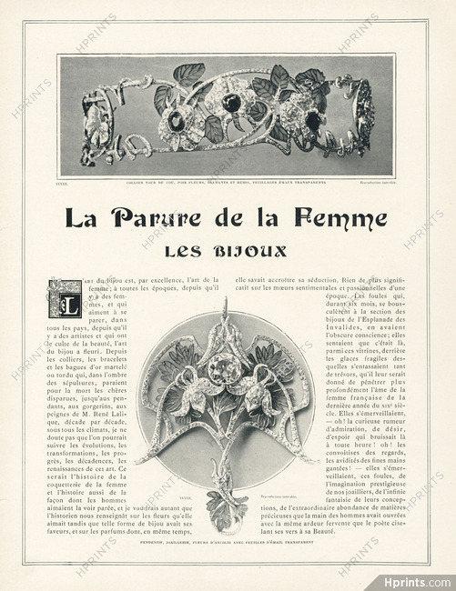 La Parure de la Femme - Les Bijoux, 1901 - Vever (Jewels) Art Nouveau