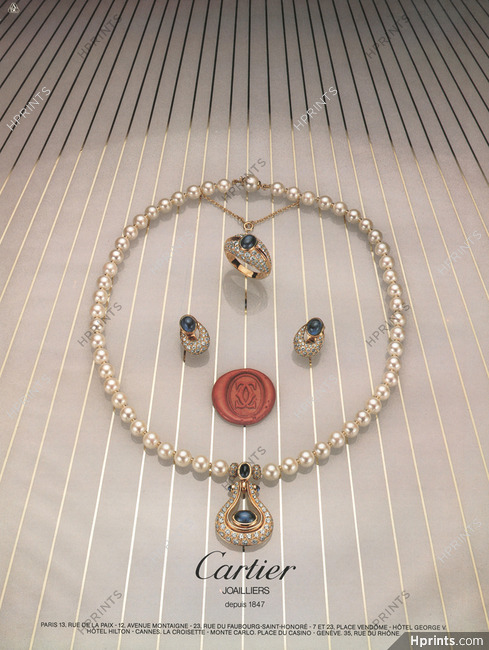 Cartier 1983 Necklace, Earrings, Ring