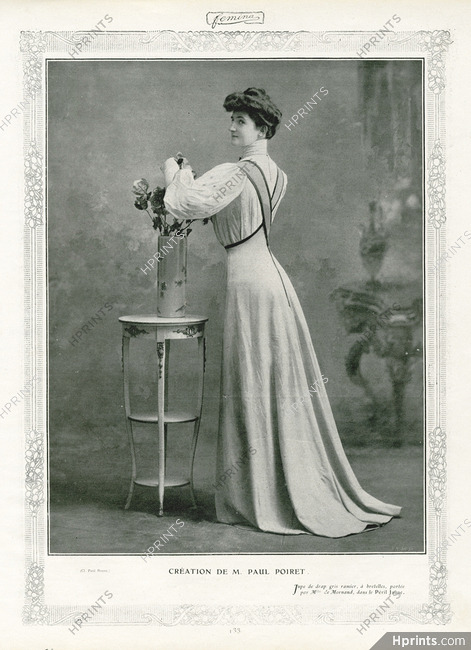 Paul Poiret 1906 Miss de Mornand, Theatre Costume for "Péril Jaune"