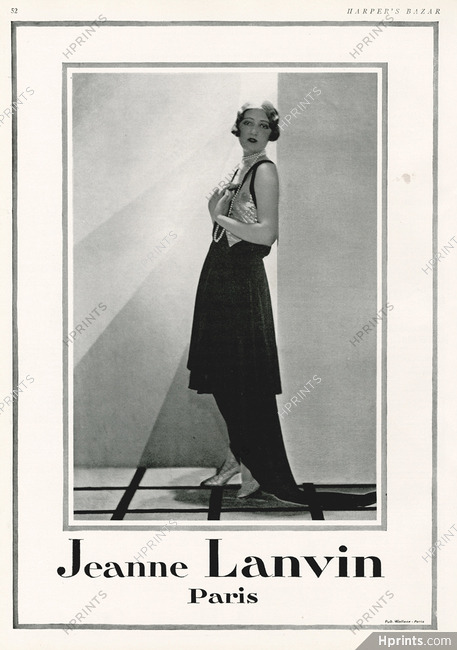 Jeanne Lanvin 1927 Evening Gown