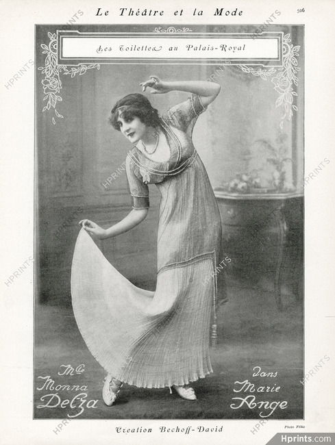 Bechoff-David 1911 Monna Delza,"Marie Ange" Photo Félix