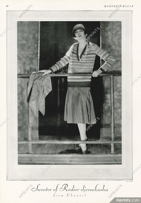 Ga door Koel paperback Chantal 1927 Rodier sweater, Photo Demeyer — Clipping