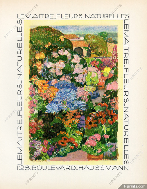 Lemaitre (Fleurs Naturelles) 1928 Lithograph PAN Paul Poiret