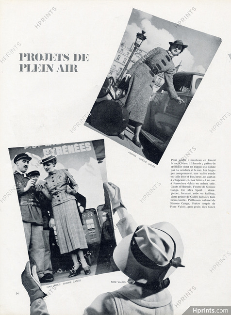 Hermès (Couture) 1937 Simone Cange