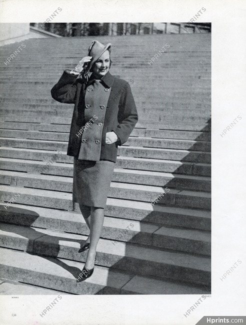 Hermès (Couture) 1947 Photo Schall