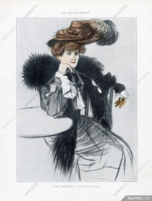 Jeanniot 1905 "Une Parisienne" Courtisane