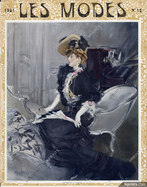 Boldini 1901 Elegant Parisienne, Les Modes cover